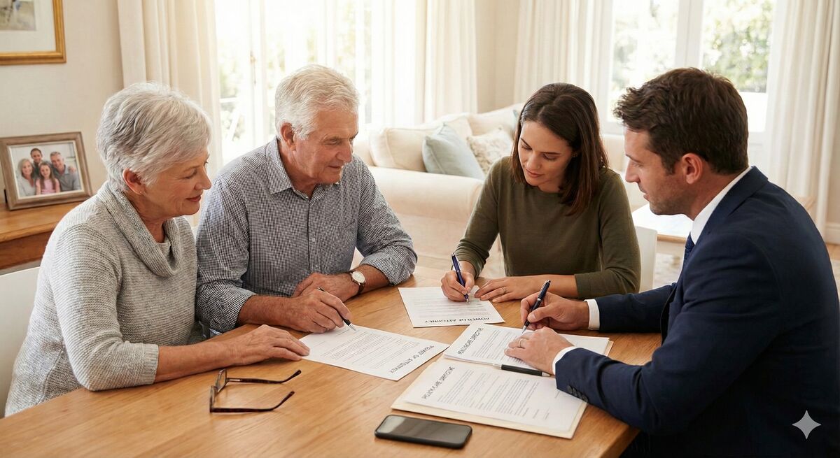 Couple discussing estate planning alternatives